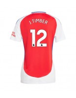 Arsenal Jurrien Timber #12 Domácí Dres pro Dámské 2024-25 Krátký Rukáv